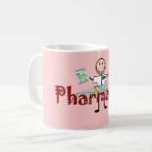 Mug Personne de bâton de pharmacien--Cadeaux (Devant gauche)