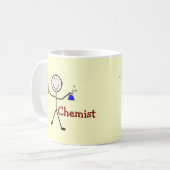 Mug Personne de Cadeau-Bâton de chimiste avec des (Devant gauche)