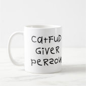 Mug Personne de donateur de Fud de chat (Gauche)