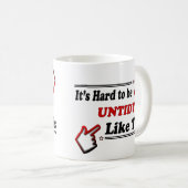 Mug Personne désordonnée drôle (Devant droit)