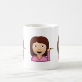 Mug Personne du bureau d'information Emoji (Centre)