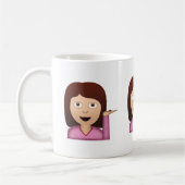 Mug Personne du bureau d'information Emoji (Gauche)