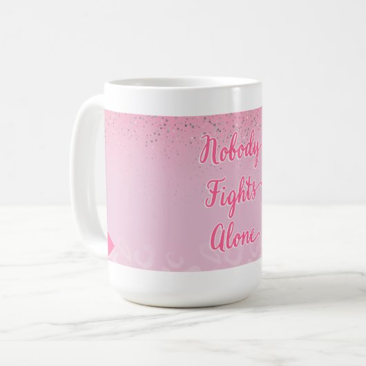 Mug Personne ne combat seul (Devant gauche)