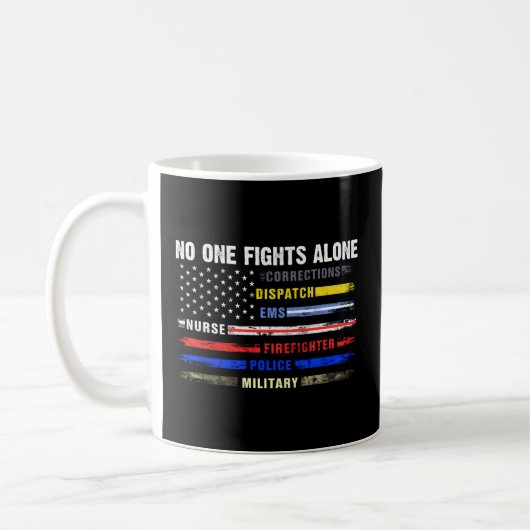 Mug Personne ne combat seul les héros de première répo (Gauche)