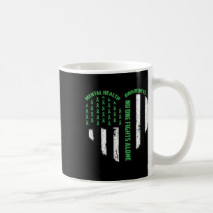 Mug Personne ne combat Usa Drapeau Coeur seul Santé me