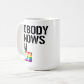 Mug Personne ne sait que je suis gay (Devant gauche)
