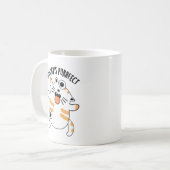 Mug Personne n'est parfait drôle chatte chatte (Devant gauche)