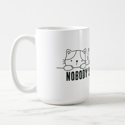 Mug Personne n'est purr-fait (Gauche)