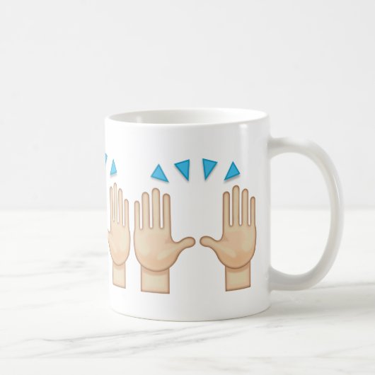 Mug Personne soulevant les deux mains dans la (Droite)