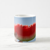 Mug Personne tenant de la pastèque tranchée (Centre)