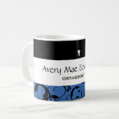 Mug Personnel du service dentaire Pro Damask (Devant gauche)