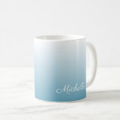 Mug Personnel gradient ombre angel blue (Devant droit)