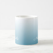 Mug Personnel gradient ombre angel blue (Centre)
