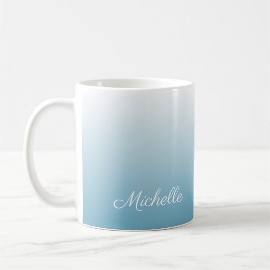 Mug Personnel gradient ombre angel blue (Gauche)