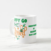 Mug PERSONNEL HEUREUX GO Lucky BLESSED St Patrick's Da (Devant gauche)