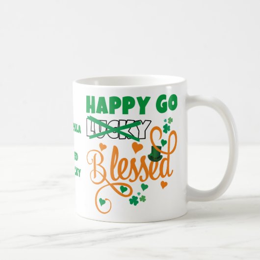 Mug PERSONNEL HEUREUX GO Lucky BLESSED St Patrick's Da (Droite)