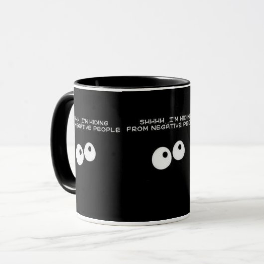 Mug Personnes négatives (Devant gauche)