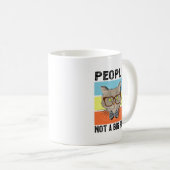 Mug Personnes Pas Un Gros Ventilateur Drôle Introvert, (Devant droit)