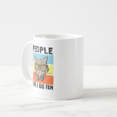 Mug Personnes Pas Un Gros Ventilateur Drôle Introvert, (Devant gauche)