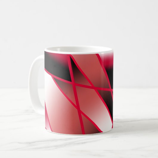 Mug Perspective de puissance rouge Couleur dégradée Ar (Devant gauche)