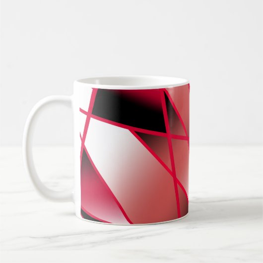 Mug Perspective de puissance rouge Couleur dégradée Ar (Gauche)