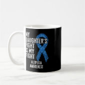 Mug Perte de cheveux Mon combat de fille est mon comba (Gauche)