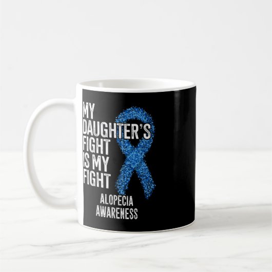 Mug Perte de cheveux Mon combat de fille est mon comba (Gauche)