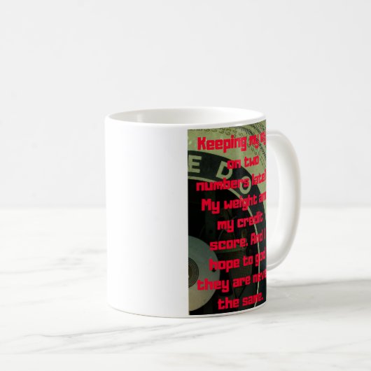 Mug Perte de poids drôle (Devant droit)