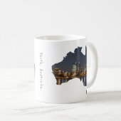 Mug Perth, Australie, Skyline par réflexions nocturnes (Devant droit)