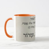 Mug Pesach - Pasover Haggadah Mots Café hébreu (Gauche)