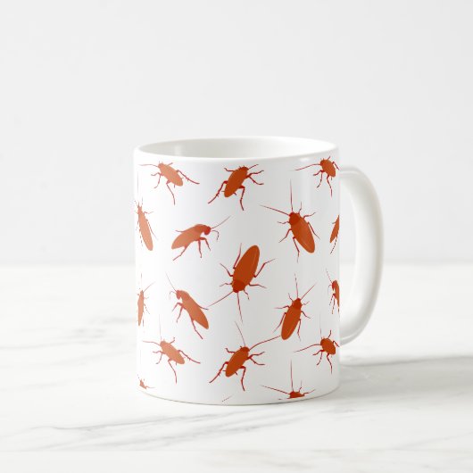 Mug Pest Controller Funny Cockroach Patterned (Devant droit)