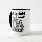 Mug Pest Friends Forever Black Print (Devant gauche)