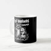 Mug Pest Friends Forever Blanc Imprimer (Devant gauche)