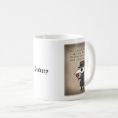 Mug Peste Docteur avec poème d'Amour Médiéval Nom pers (Devant droit)