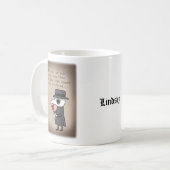 Mug Peste Docteur avec poème d'Amour Médiéval Nom pers (Devant gauche)