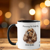 Mug  Pet Cocker Spaniel Paws Brown Personalize