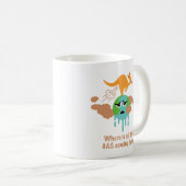 Mug Pet de méthane de kangourou (Devant droit)