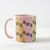 Mug Pet de Noël Paw Bone Snowflake Modélisé (Gauche)