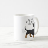 Mug Pet drôle de chien de teckel (Devant droit)