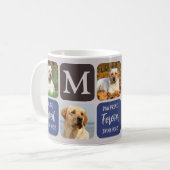 Mug Pet Loss Chien Memorial Personnalisé Design modern (Devant gauche)
