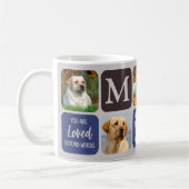 Mug Pet Loss Chien Memorial Personnalisé Design modern (Gauche)
