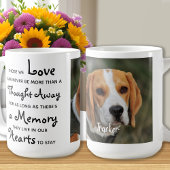 Mug Pet Memorial Animaux de compagnie Perdre Keepsaké 