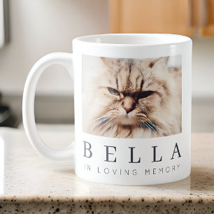 Mug Pet Memorial Modern Simple Chic Photo Famille