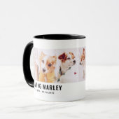 Mug Pet Memorial Moderne Simple Chic Personnalisé Troi (Devant gauche)