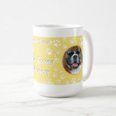 Mug Pet Memorial Your Dog Photos Jaune (Devant droit)