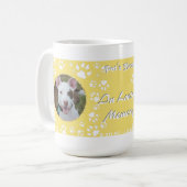 Mug Pet Memorial Your Dog Photos Jaune (Devant gauche)