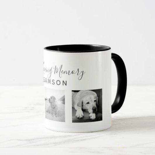 Mug Pet Photo Collage Memorial - In Love Memory (Devant droit)