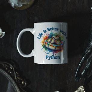 Mug Pet Python Amateur de animal de compagnie Café Dri