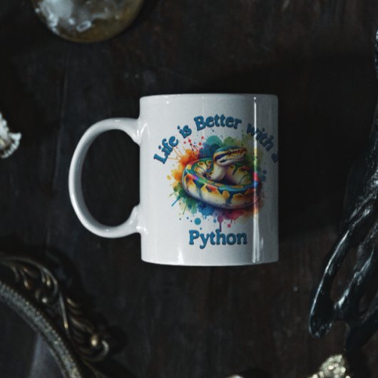 Mug Pet Python Amateur de animal de compagnie Café Dri