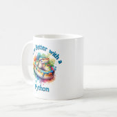 Mug Pet Python Amateur de animal de compagnie Café Dri (Devant gauche)